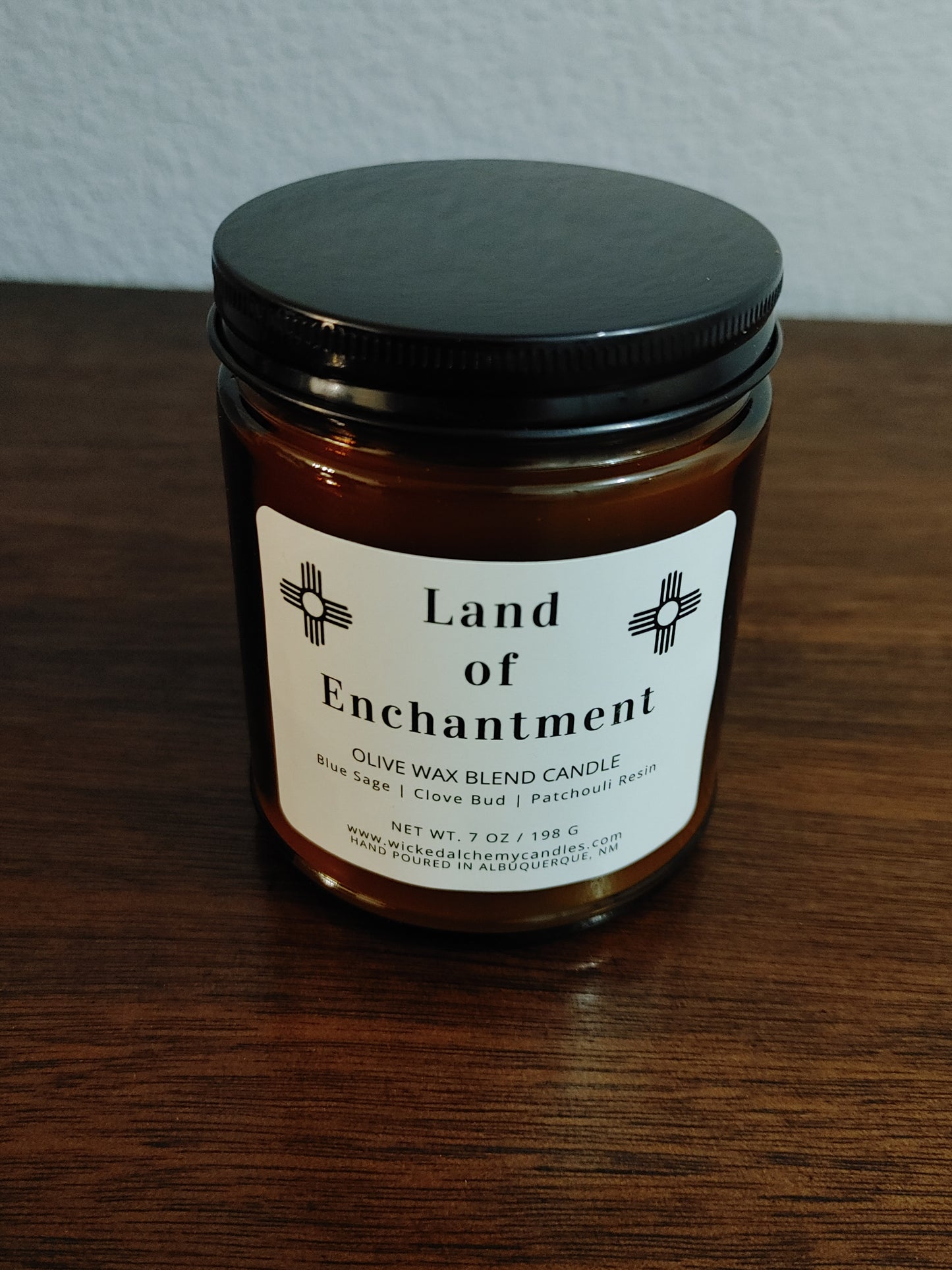 Land Of Enchantment 7oz Cotton Wick Candle