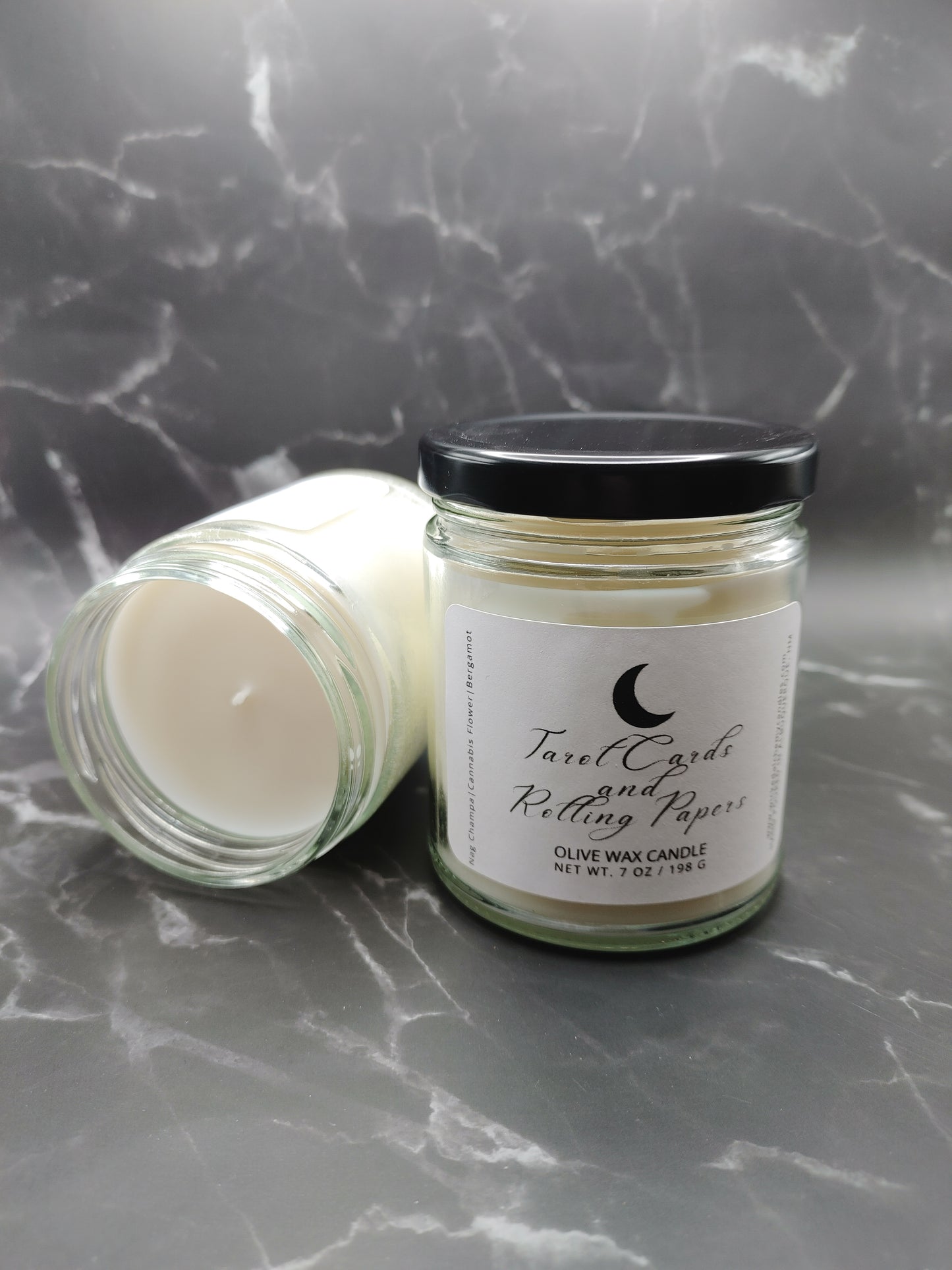 Tarot Cards and Rolling Papers 7oz Cotton Wick Candle