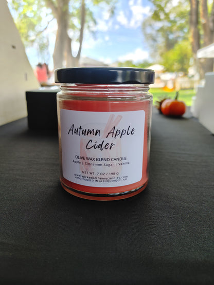 Autumn Apple Cider 7oz Cotton Wick Candle