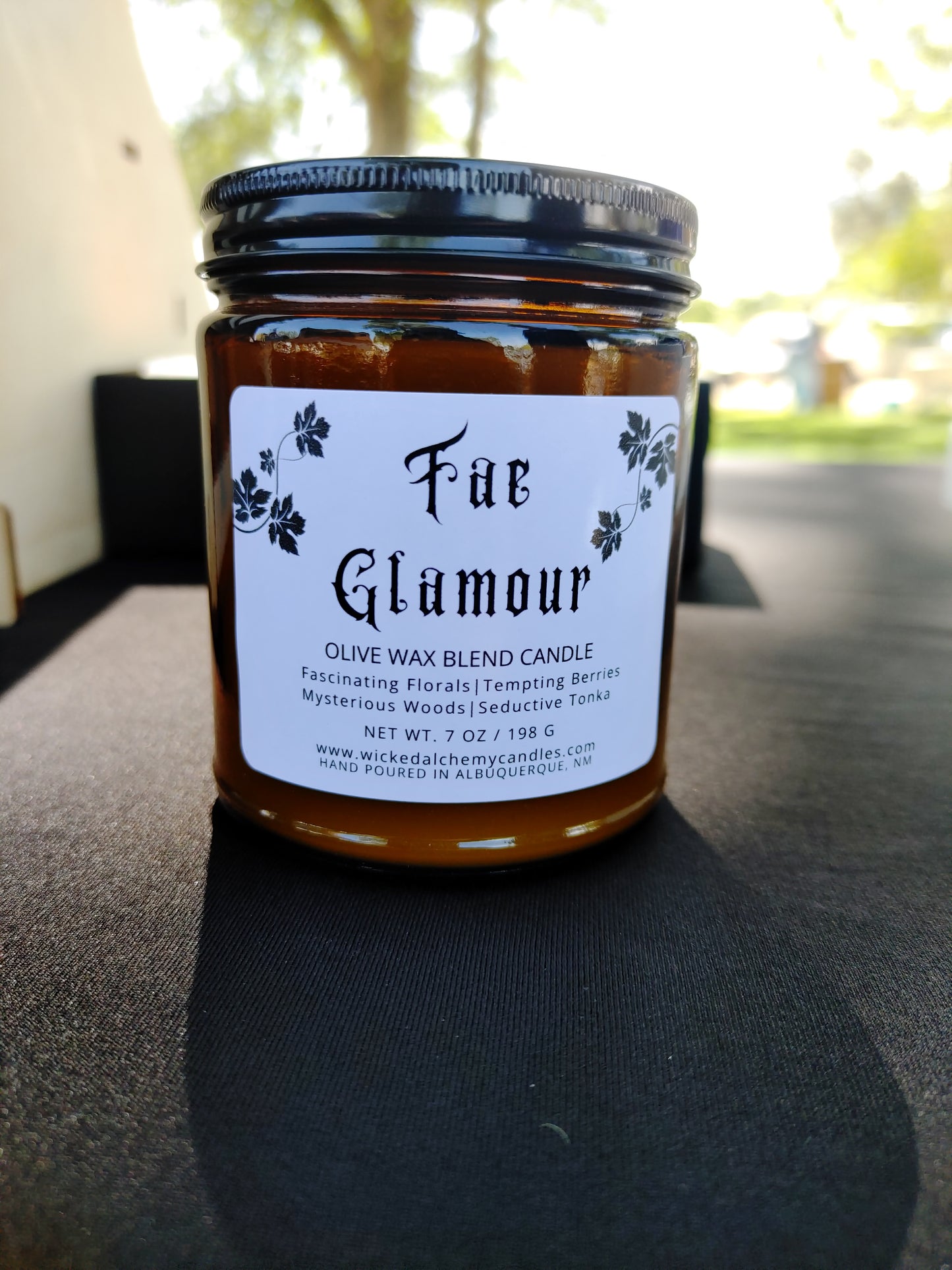 Fae Glamour 7oz Cotton Wick Candle