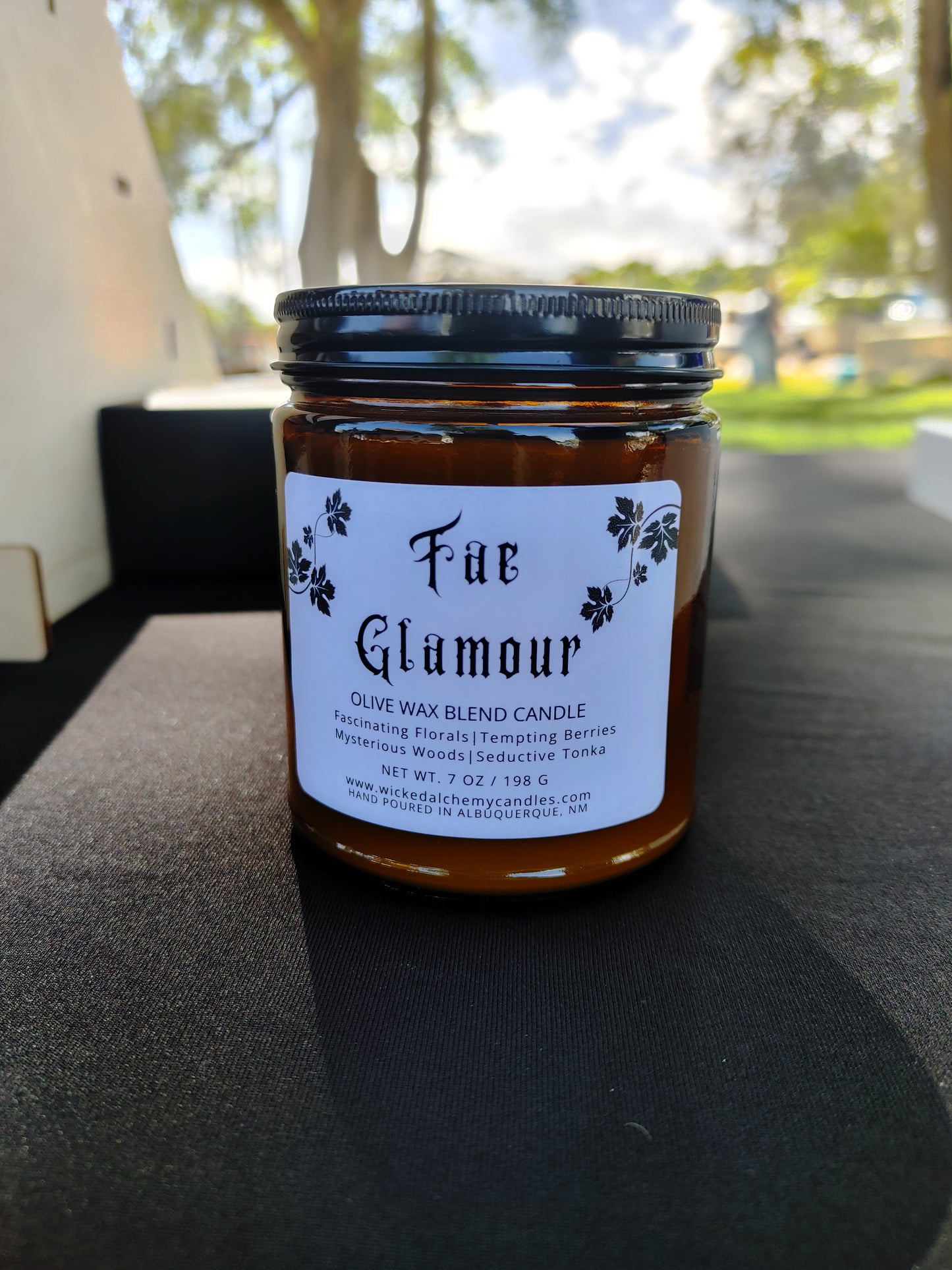 Fae Glamour 7oz Cotton Wick Candle