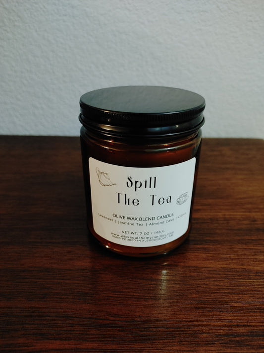 Spill The Tea 7oz Cotton Wick Candle