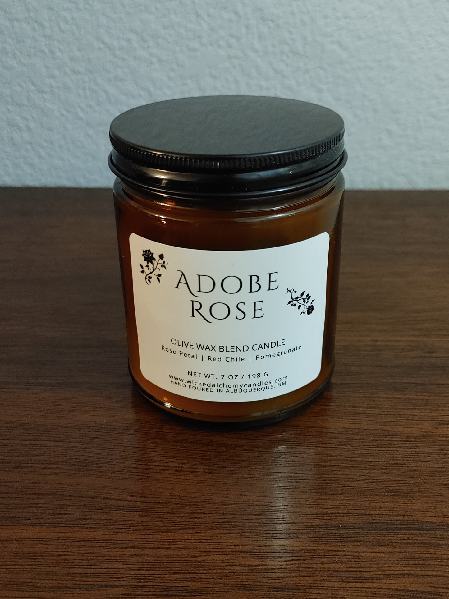 Adobe Rose 7oz Cotton Wick Candle