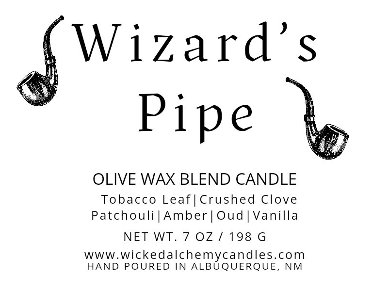 Wizard's Pipe 7oz Cotton Wick Candle