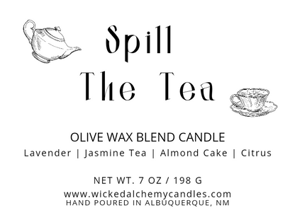 Spill The Tea 7oz Cotton Wick Candle