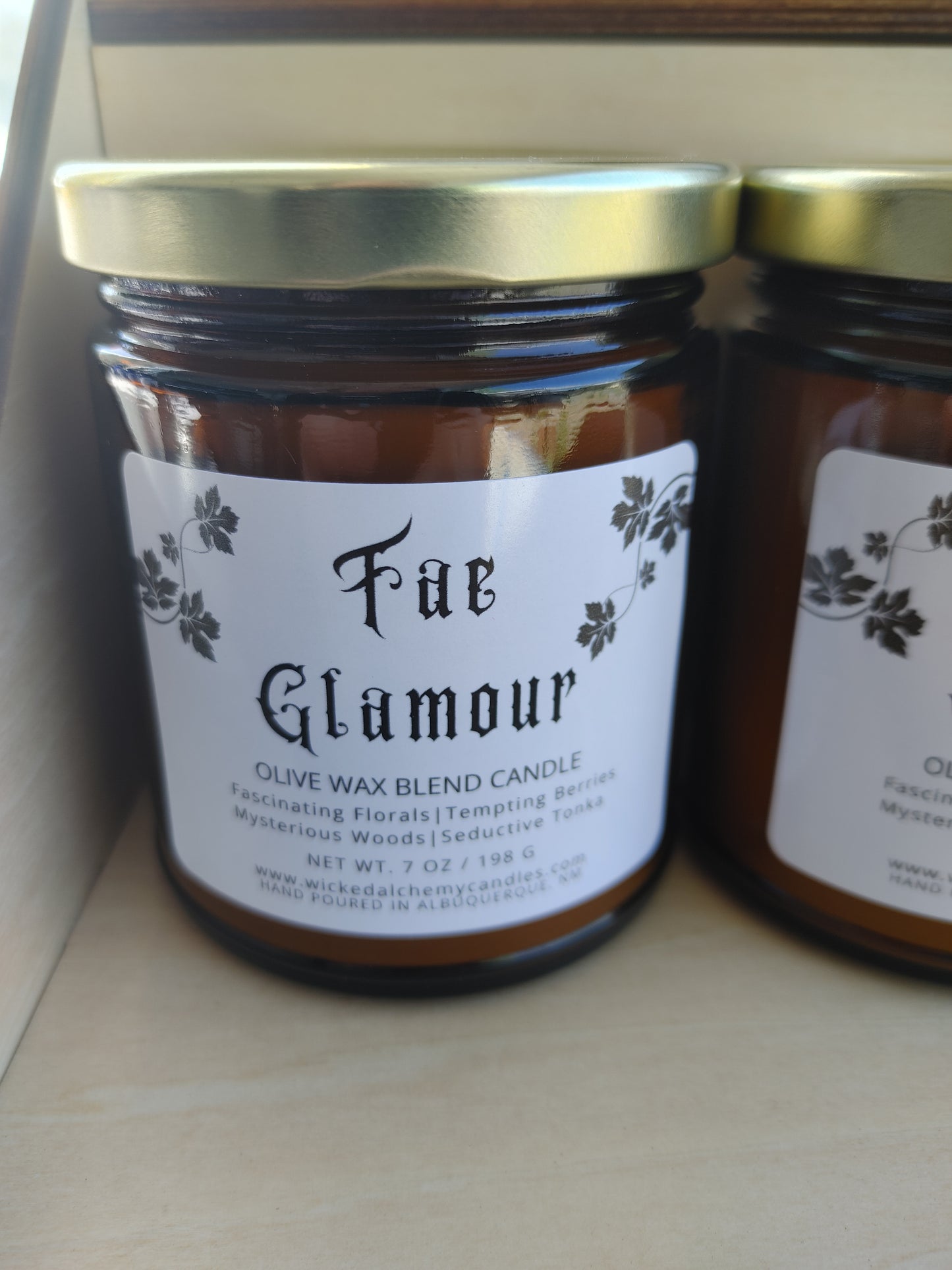 Fae Glamour 7oz Cotton Wick Candle