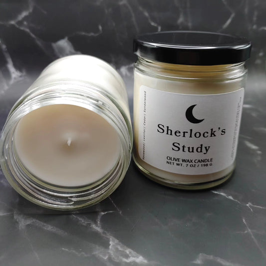 Sherlock's Study 7oz Cotton Wick Candle